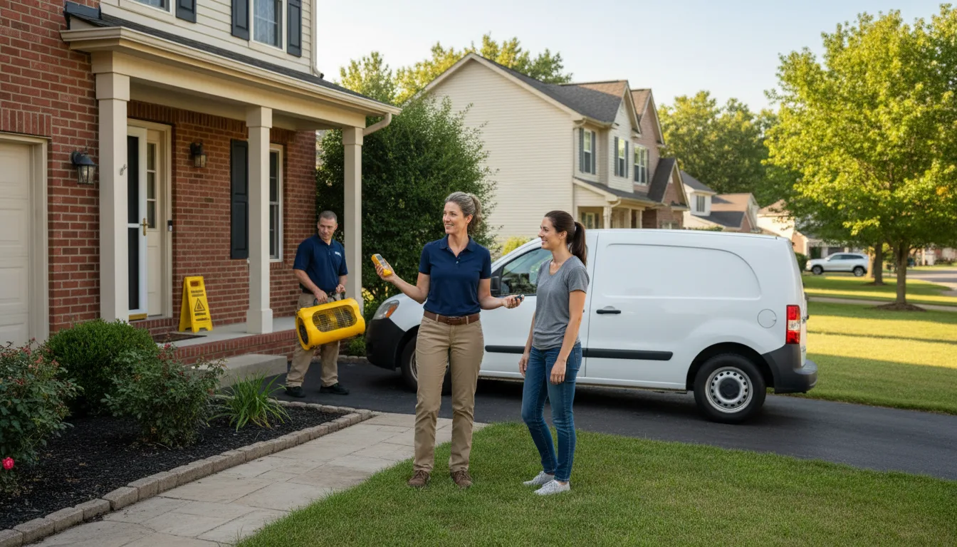 Residential water damage restoration in Chadds Ford, PA